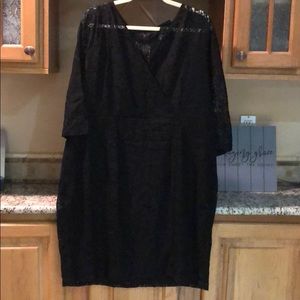 Lane Bryant black lace dress 22